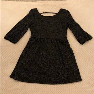 Lily Rose Black and Silver Dress Size XL